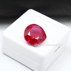 9.35 Ct Natural Burma Blood Red Ruby Pear Cut AAA Loose Gemstone, Certified Deep Red Ruby for Engagement Ring or Fine Jewelry 13 x12 x 6 mm