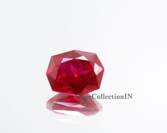Natürlicher 12,35 Ct Burma Blutroter Rubin Sechseckschliff | Zertifizierter echter Rubin für Ring & Fine Jewelry | 15.2×11.9×8.0 mm