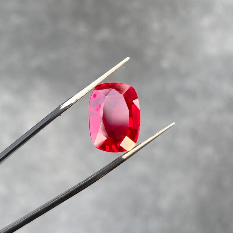 Display Ruby 18.40 Ct Burma Blood Red Ruby Cushion Cut | Certified AAA Natural ...