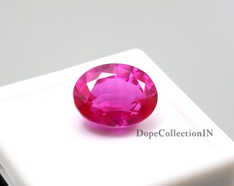 14,50 kt natuurlijke roze saffier | Gecertificeerd ovaal geslepen edelsteen | Onbehandelde zeldzame losse steen 14,9 x 11,8 x 8,2 mm
