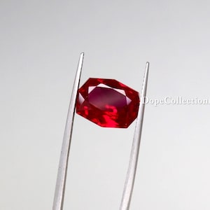 Rubi vermelho sangue natural da Birmânia, lapidação fantasia, 6,55 ct, AAA, gema solta, certificado, rubi vermelho profundo para anel de noivado ou joia fina, 13 x 9 x 5 mm