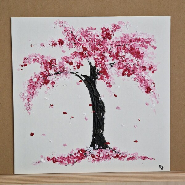 Wandbild -  Kirschbaum, Cherry Blossom, Acryl, Acrylic, Painting, Malerei
