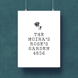 Schitt&#39;s Creek • Moira Rose • The Moira&#39;s Rose&#39;s Garden 4865 • Schitt&#39;s Creek Funny Print • Digital Print (INSTANT DOWNLOAD)