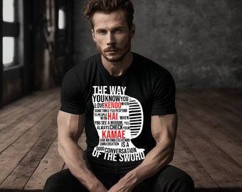 Authentic Japanese Swordplay Shirt - Show Your Love for Kendo with this Stylish Tee -The way of sword - Kendo T-shirt