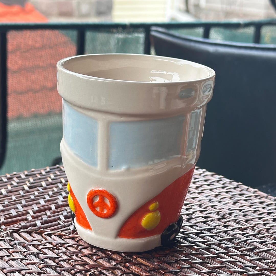Handmade VW Bus Coffee Mug - Etsy