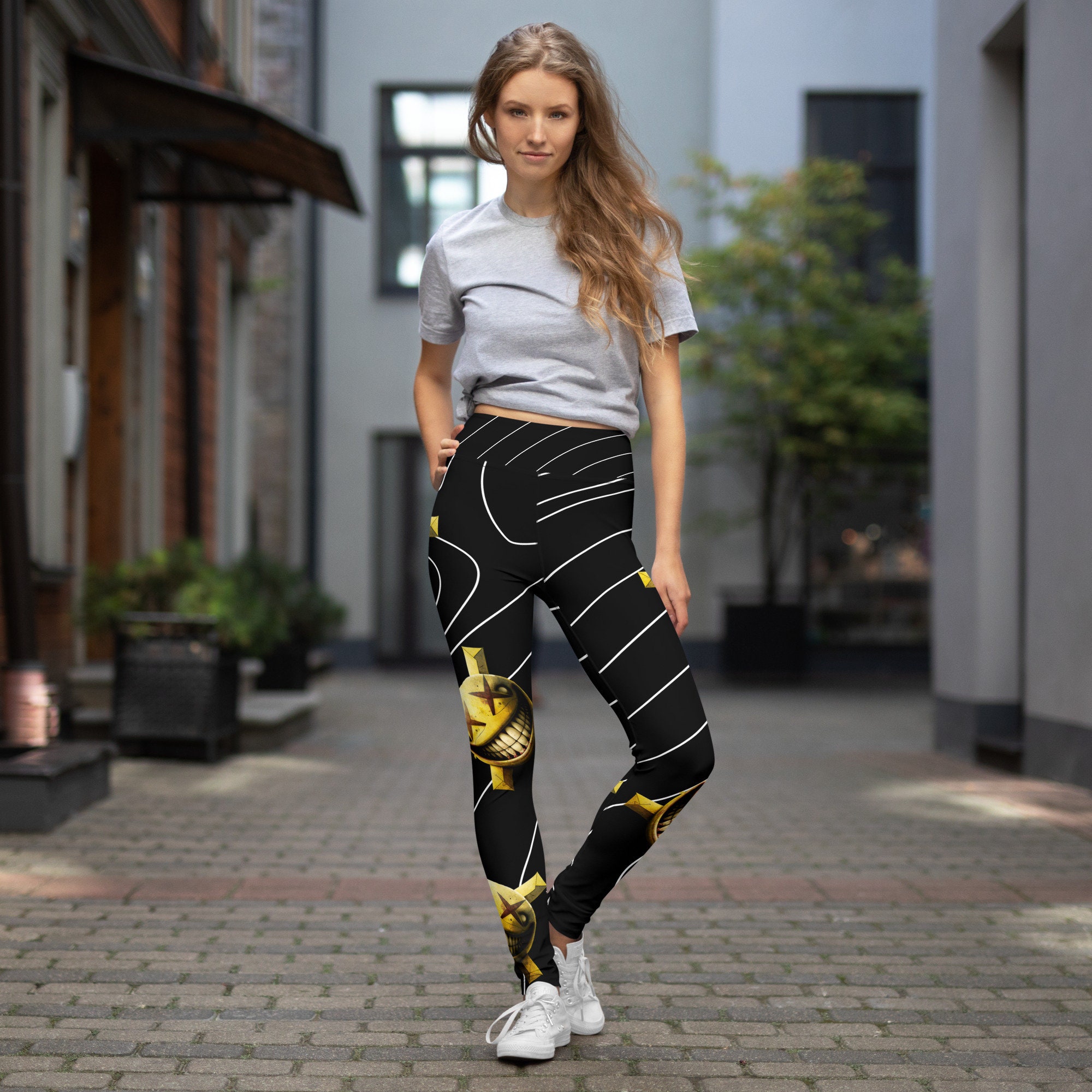 Graphic High-Waisted Leggings - Women - Ready-to-Wear