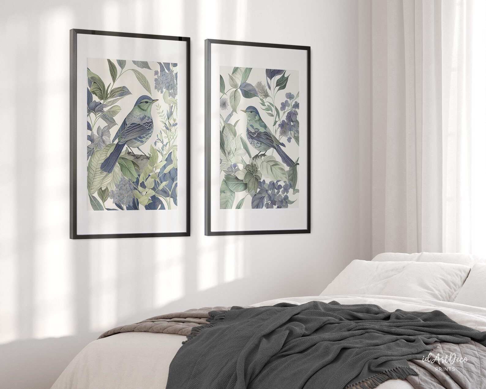 Vintage Bird Prints Set of 2, Antique Decor, Audubon Birds, Vintage ...