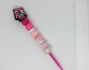 Stitch Angel  4.5mm Crochet Hook with silicone beads