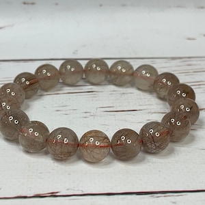 Copper Rutilated Bracelets, Rutilated Crystal Bracelets, Clear Quartz with Rutile, Copper Rutile, Rutilated Quartz Crystal, gift for women