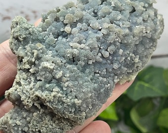 Raw Grape Agate Cluster: Purple Crystal for Home Decor