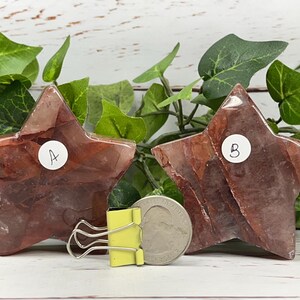 Fire Quartz Stars, Fire Quartz Carvings, Fire Quartz Star Carvings