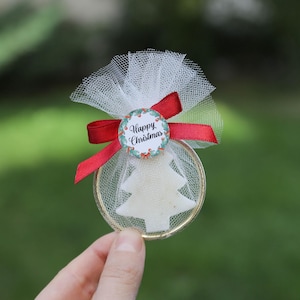 Saponette natalizie a forma di cuore, saponette all'albero di pino, mini saponette, regali di Natale 2025, saponette natalizie di buone feste, bomboniere natalizie all'ingrosso
