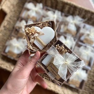 Saponette a forma di cuore fatte a mano, mini saponette, saponette per matrimonio, scatola per baby shower, sapone personalizzato, saponette per addio al nubilato, festa della mamma