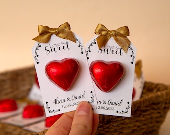 Chocolate heart wedding gift, love is sweet, bulk chocolate candy bar, bulk wedding gift for guests, custom wedding chocolate, mothers day