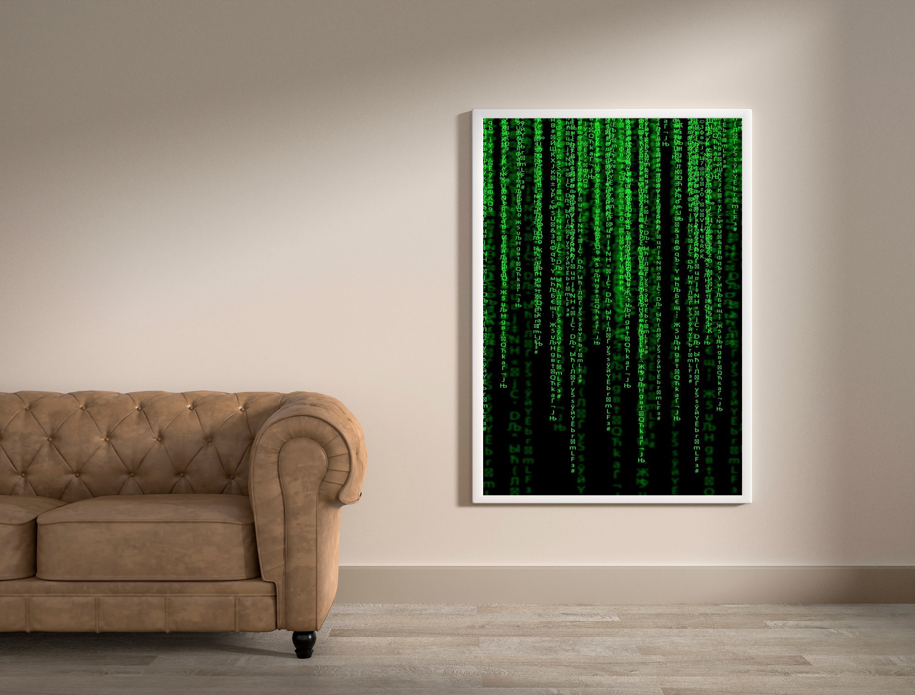 Matrix Canvas Matrix Wall Art Matrix Home Decor Technology Canvas ...