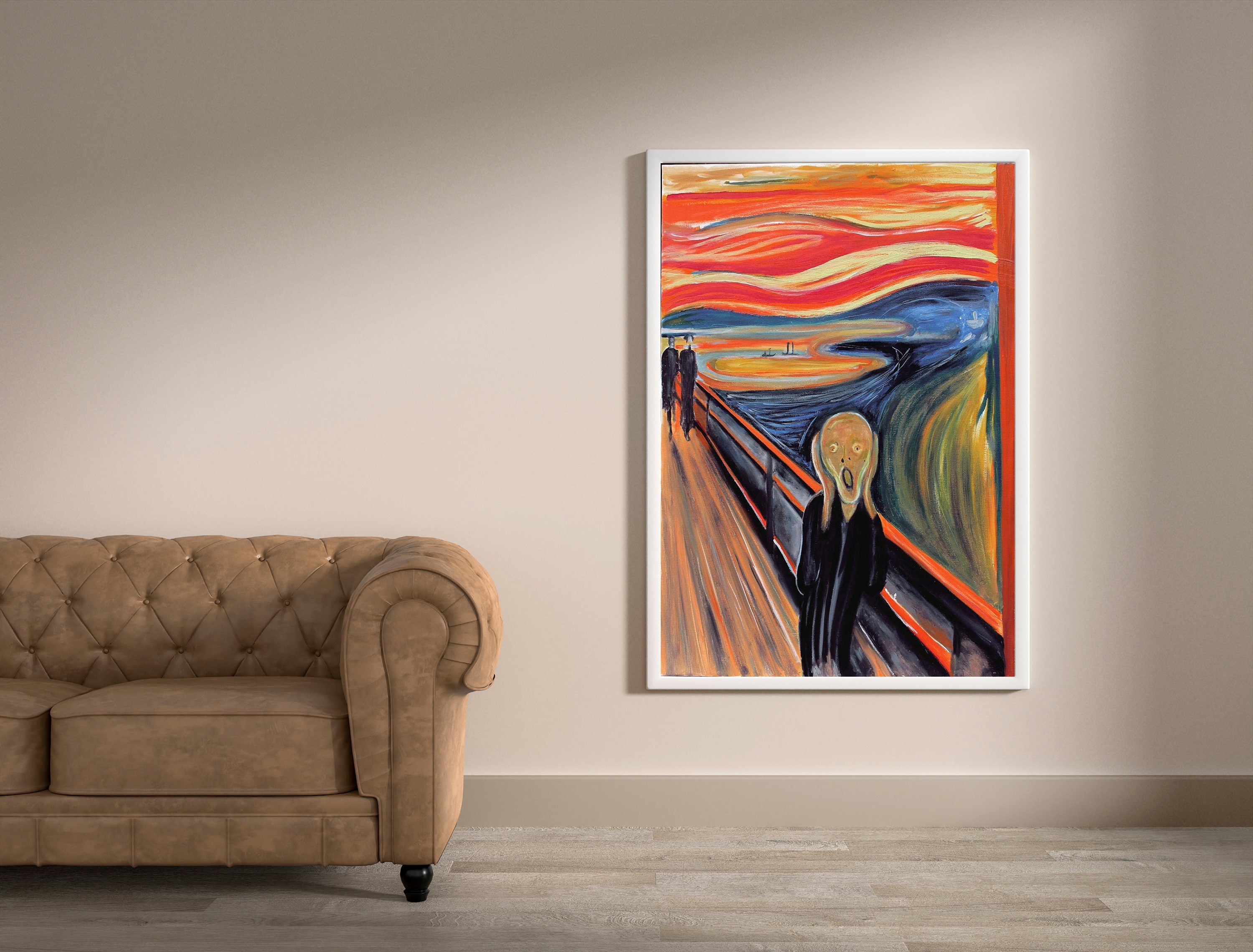 The Scream Painting by Edvard Munch Canvas Print Classic Art