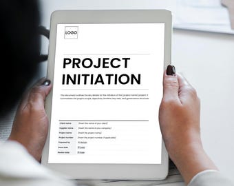 Project Initiation Document (PID) Template: Editable Google Docs, A4/US Letter (Digital Download)