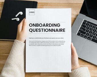 Client Onboarding Questionnaire Template: Editable Google Docs, A4/US Letter (Digital Download)