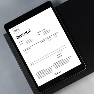 Projektrechnungsvorlage Google Docs | A4 / US Letter | Bearbeitbare Gebühren für Freelancer, kleine Unternehmen und Büros | Sofort Download