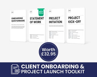 Client Onboarding & Project Launch Toolkit: Editable Google Docs Templates (Digital Download)