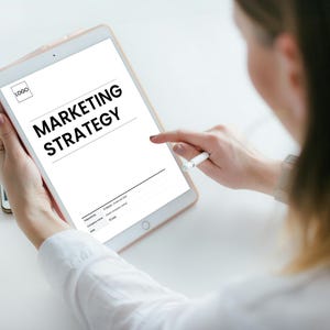 Marketing Strategy Template: Editable Google Docs Plan, A4/US Letter (Digital Download)