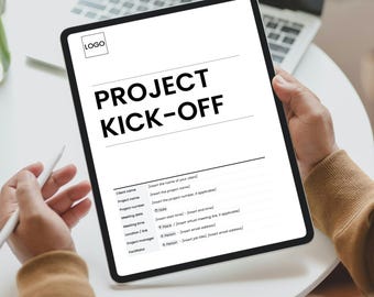 Project Kick-Off Meeting Agenda Template: Editable Google Docs, A4/US Letter (Digital Download)