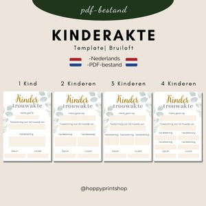 Akt dziecka - Akt ślubu dla dzieci - Ślub - Ceremonia - Ślub - Eukaliptus - PDF