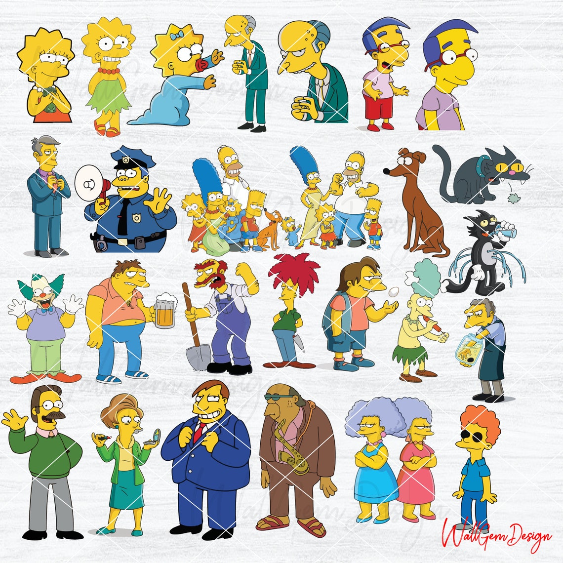 The Family Svg Bundle, Family Big Png, Bart Simpson, the Simpsons ...