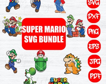 Super Mario SVG Bundle: Cricut & Sublimation Cut Files