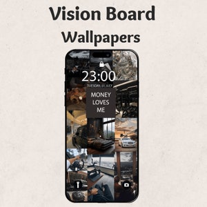 Vision Board Phone Walpaper, Telefon Hintergrund, Minimalistische Tapete, Vision Board Digital, 2024 Vision Board, Manifest Walpaper, The Man