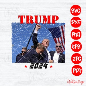 Trump assassination Png, Trump President Png, Trump 2024 Supporter Png, Republicans Png, Election USA 2024, MAGA PNG, free trump shot png