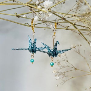 Origami kraanvogel orbellen com glaskralen