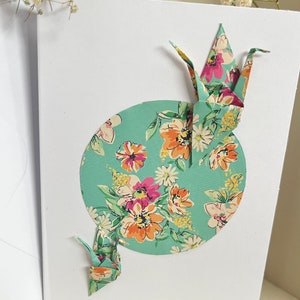Origami-kaart kraanvogel avec enveloppe