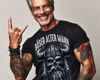 Böser Alter Mann T-Shirt, perfektes Geschenk für coole Großväter, Geschenkidee - Premium Shirt