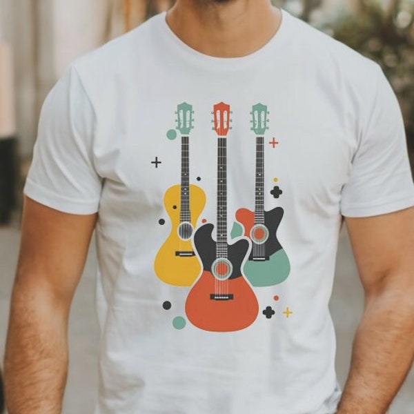 Various Guitars Music Lovers Gift Guitar Player Guitarist  - Premium Shirt