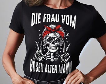 Böse Alte Frau T-Shirt - Das ideale Geschenk für trendige Großmütter - Ladies Premium Shirt