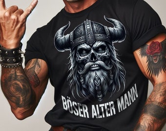 Böser Alter Mann T-Shirt, perfektes Geschenk für coole Großväter, Geschenkidee,  - Premium Shirt