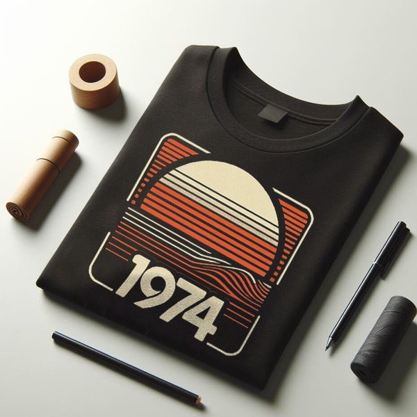 Vintage 1974 Retro Style 50.Geburtstags-T-Shirt 2024 fünfzigsten Geschenkideen, geburtstaggeschenk - Premium Shirt