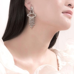 vintage crystal earrings