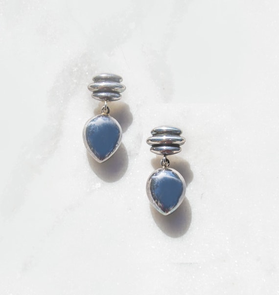 925 Silver Drop Earrings Vintage Jewelry Taxco Mex