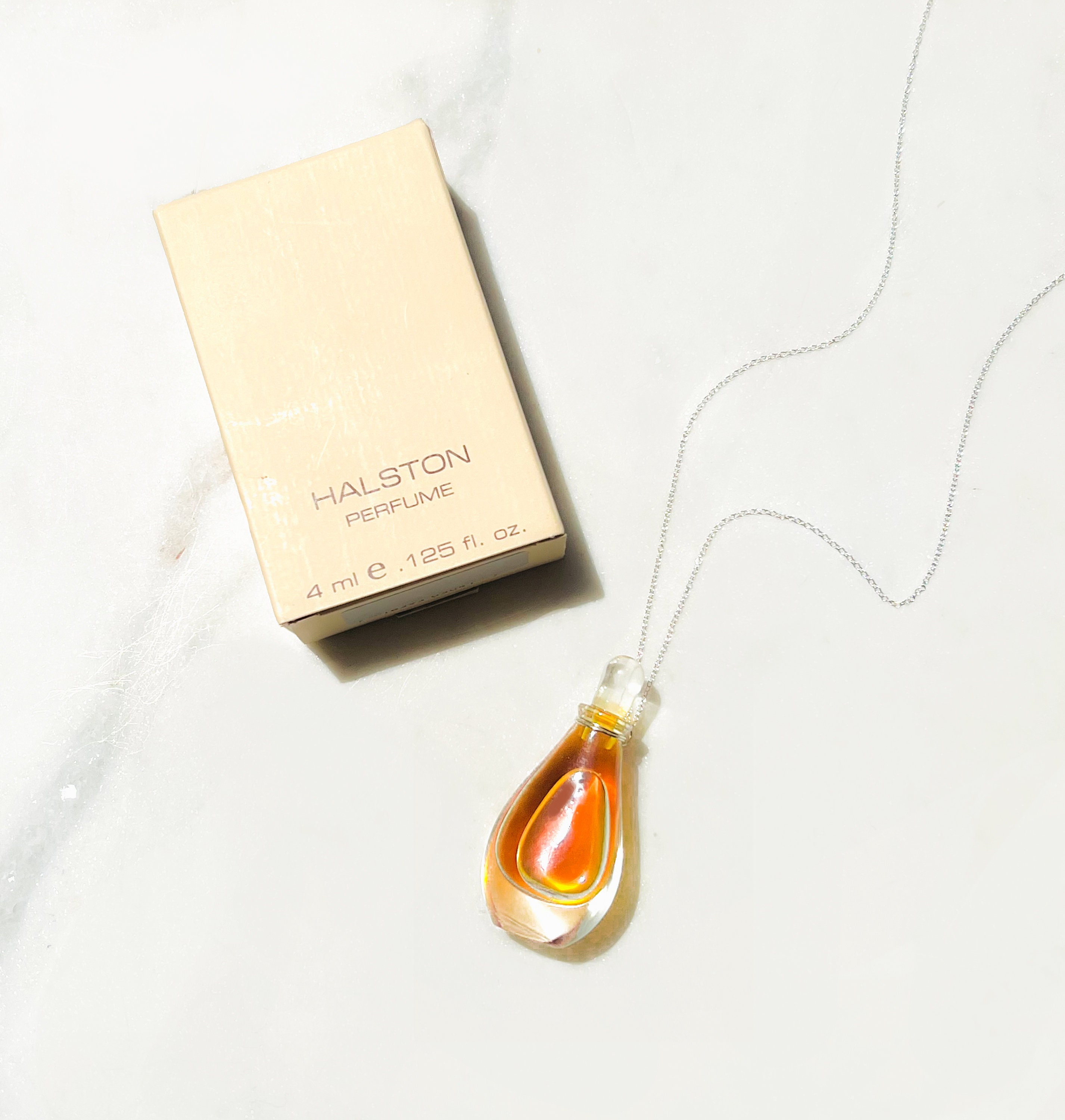halston bean necklace