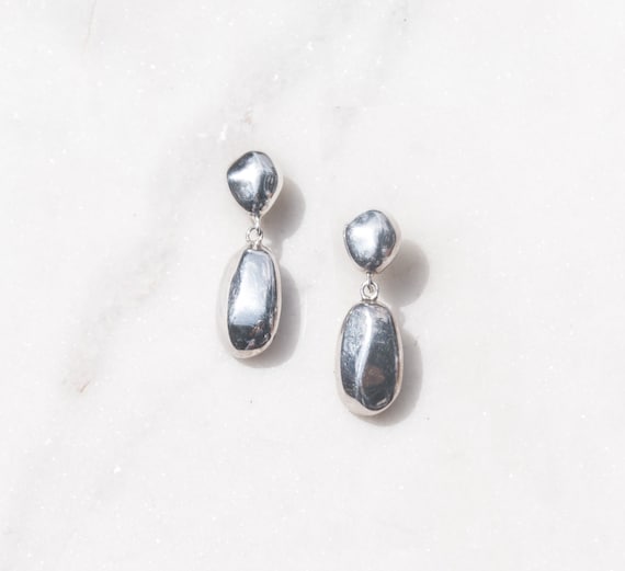 925 Silver Drop Earrings Minimalist Jewelry Sterl… - image 6