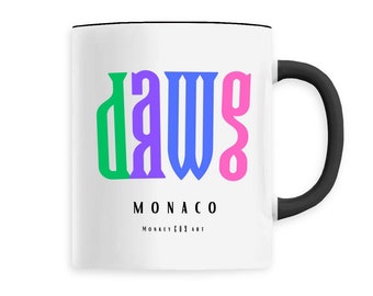Monaco Dawg Keramiktasse, Kaffeetasse, Tasse zum Verschenken, Geschenkidee