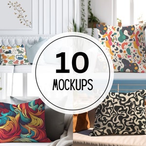 Maquettes d'oreiller, Lot de maquettes d'oreiller, Maquette d'oreiller intelligente PSD, Maquettes d'oreiller blanc, Maquette numérique d'oreiller blanc, Maquette d'oreiller en surimpression