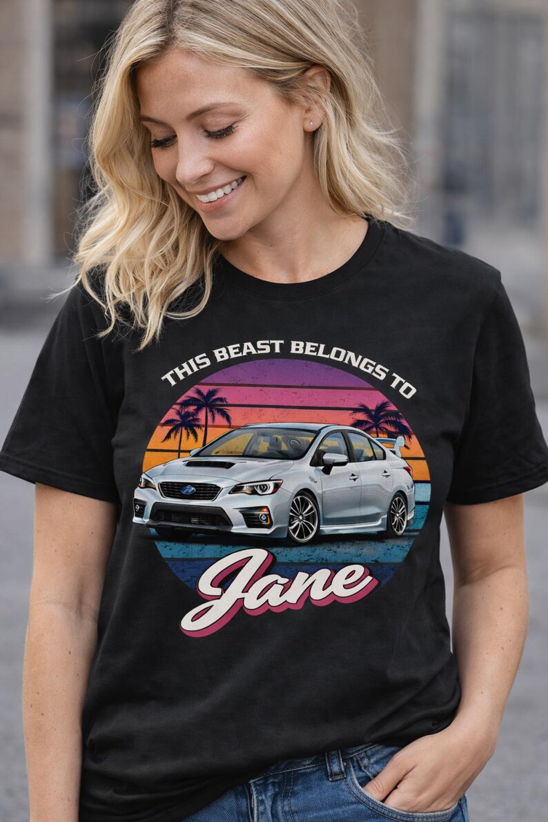 Personalised “this Beast Belongs To” Car T-shirt | Custom Name Shirt ...