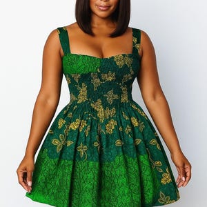African Dress Gold and Green - Etsy African Dress Gold and Green - Etsy