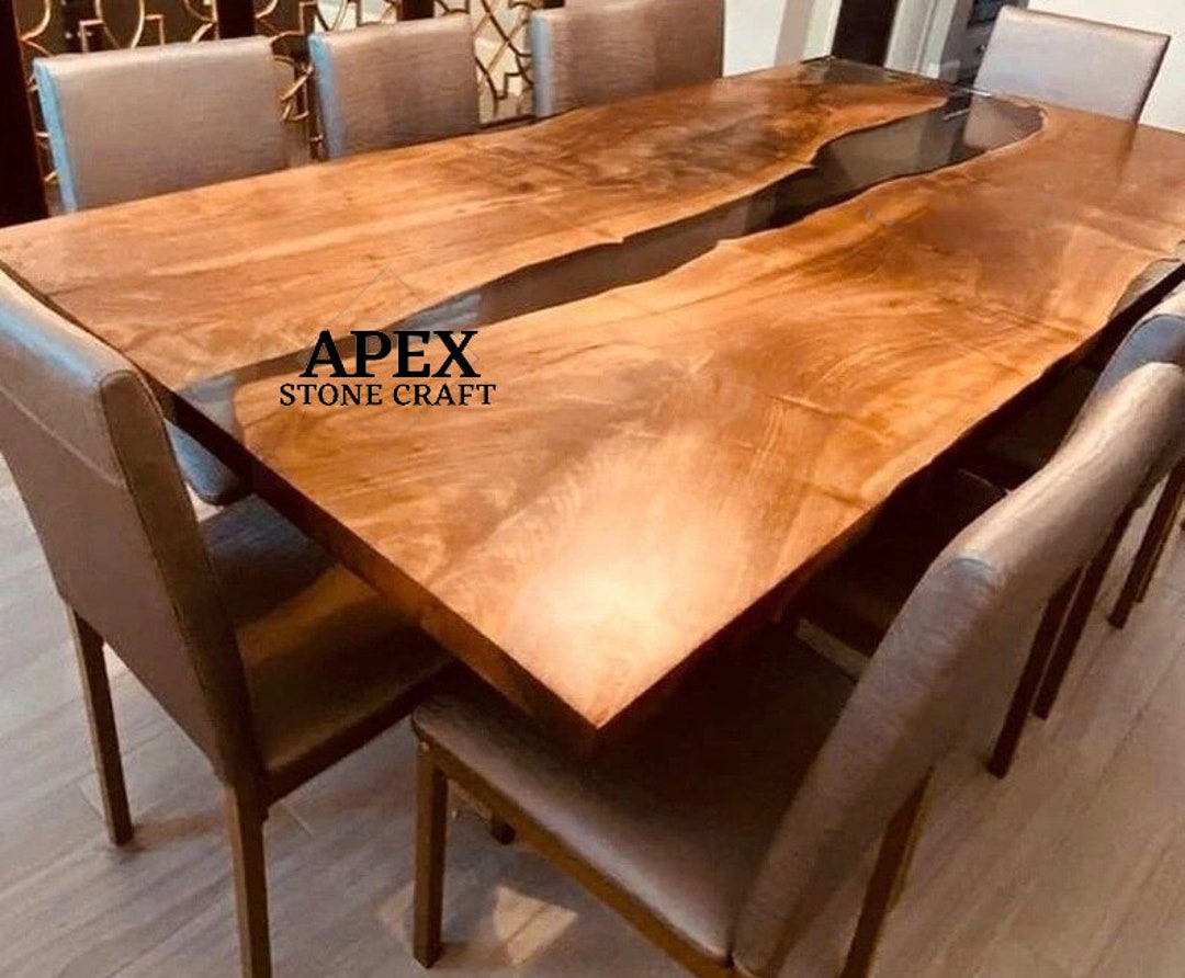 Epoxy Dining Table, Handmade Epoxy Resin Table, River Resin Table ...
