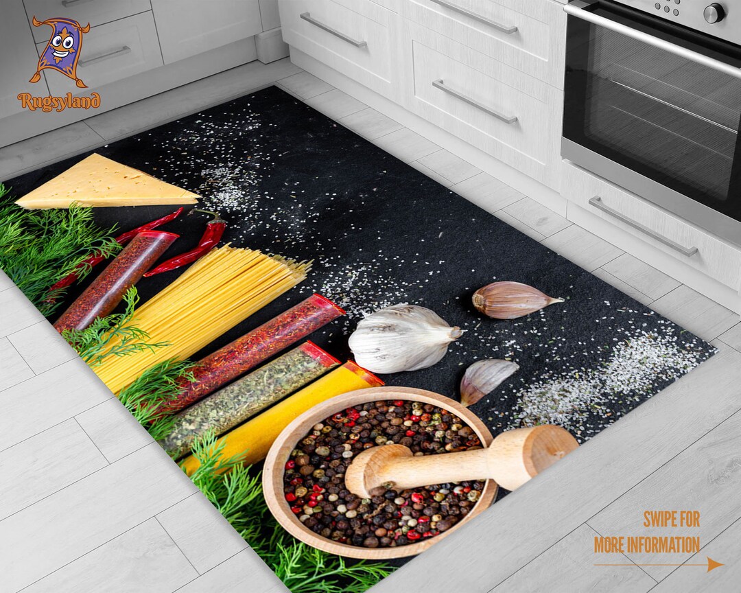 Kitchen Spices Rugs, Kitchen Rugs, Kitchen Gifts, Popular Rugs, Modern