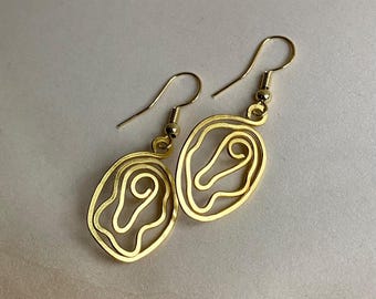 Ohrringe Vulva Feminista Empoderamento Ouro
