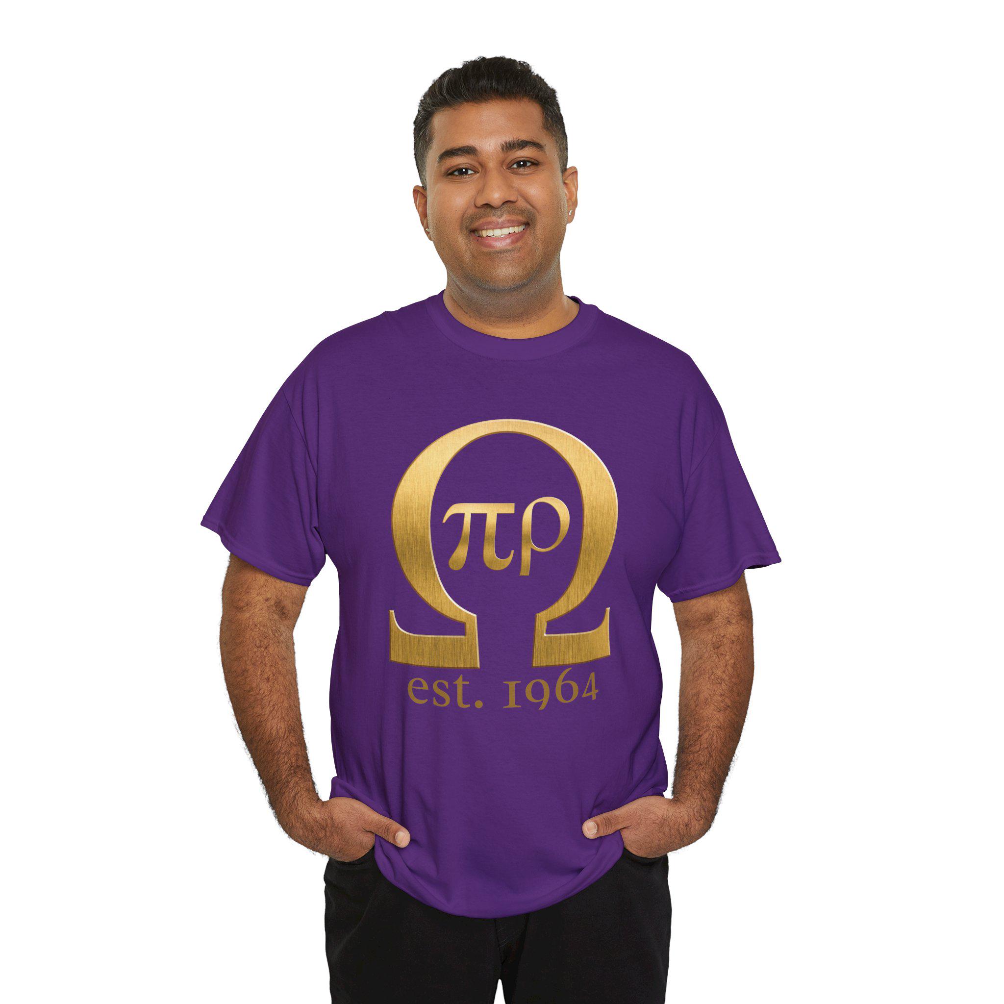 Pie Rho Authorized Reseller -pi Rho Omega Greek Letters or Line Number Cotton ...